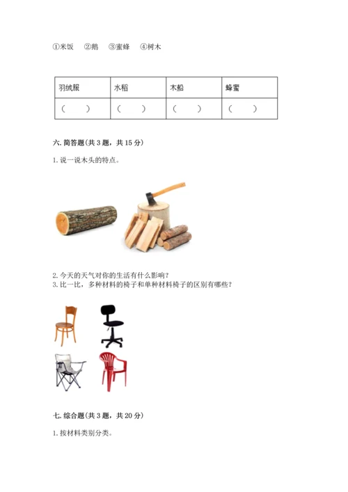 教科版二年级上册科学期末测试卷全面.docx