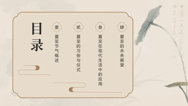绿色复古风夏至礼赞：跨越千年的节气智慧与生活仪式PPT模板