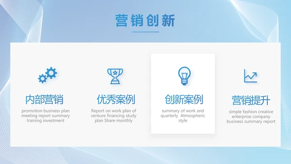 蓝色大气工作总结汇报商务动态PPT