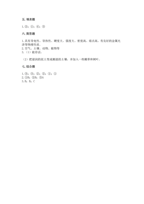 教科版二年级上册科学期末测试卷含完整答案【易错题】.docx