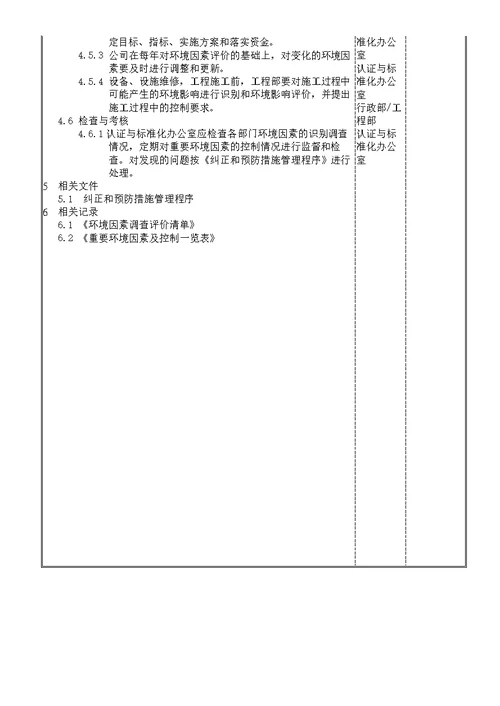 环境因素识别与评价程序