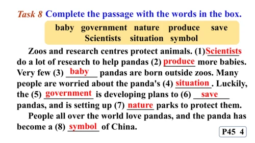 Module 6 Unit 2 The WWF is working hard to save th