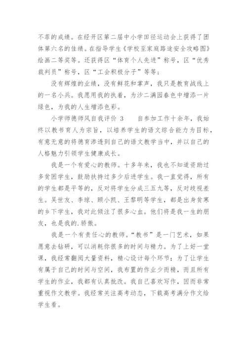 小学师德师风自我评价.docx