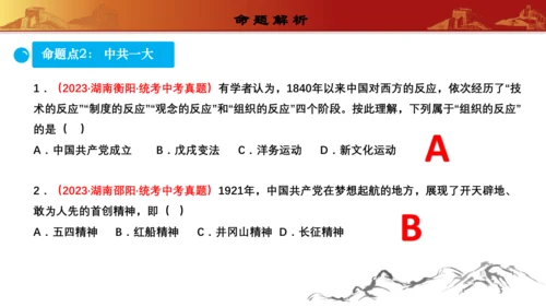 第四单元  新民主主义革命的开始（复习课件）-【课堂无忧】新课标同步核心素养课堂