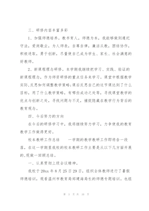 校本教研工作总结.docx