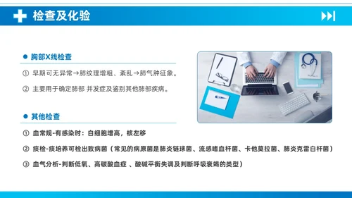 蓝色简约医疗慢性阻塞性肺疾病护理查房知识培训PPT课件