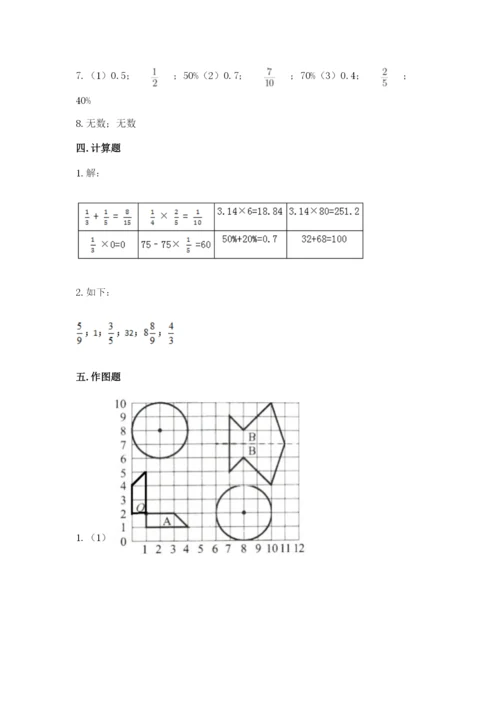 小学数学六年级上册期末卷附完整答案【历年真题】.docx