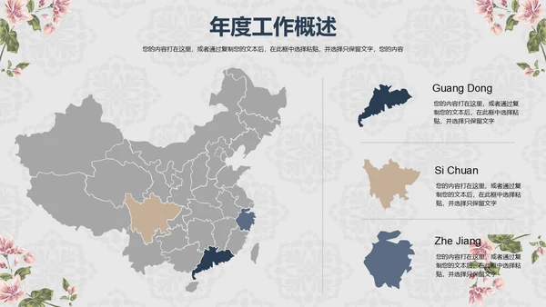 欧式花纹工作汇报通用PPT模板