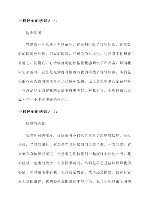 小狗包弟的感想