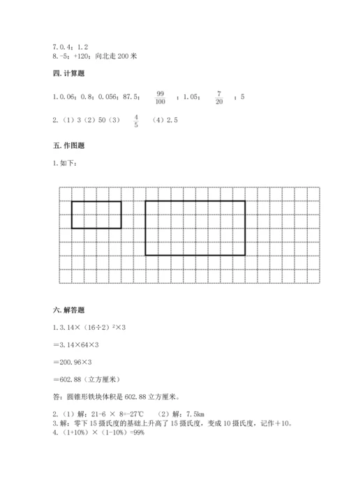 小升初六年级期末试卷及答案下载.docx