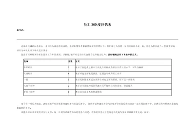 员工360度评估表共12页