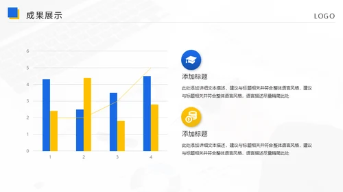 集团公司蓝色简约工作总结汇报通用PPT模板