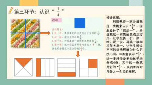 人教版小学三年级上册数学《认识几分之一》公开课说课课件(共25张PPT)