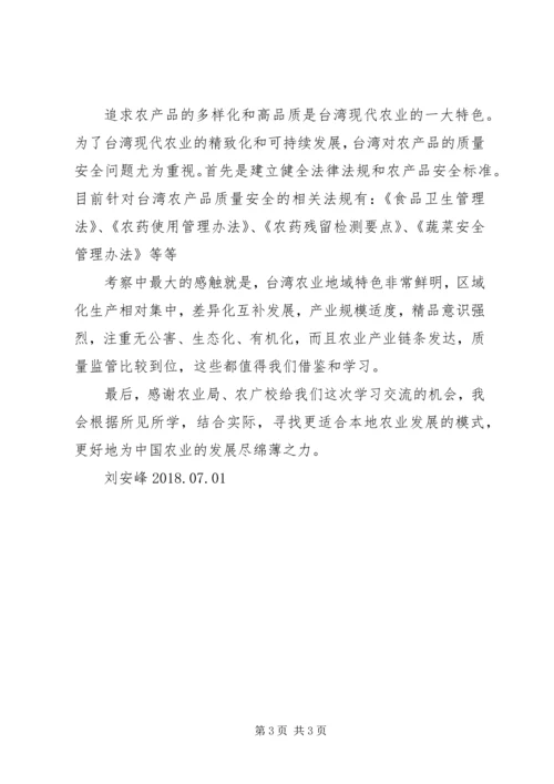赴台参观考察心得.docx