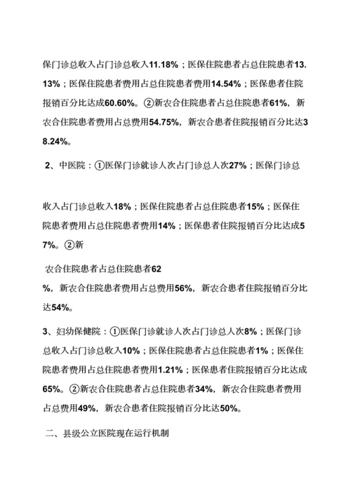 材料范文之医院调研分析汇报材料.docx