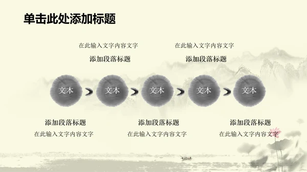 水墨中国风中医足疗ppt动态模板