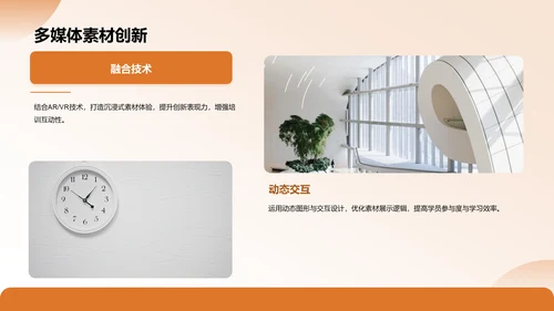 橙色3D风专业培训素材集PPT