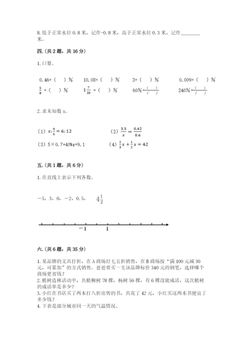 苏教版数学小升初模拟试卷附答案【模拟题】.docx