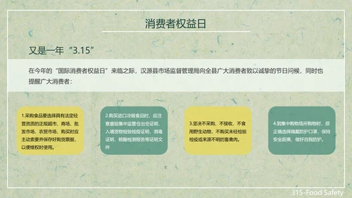 315关注食品安全营养早餐PPT模板