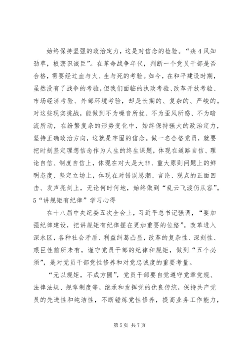 党支部“两学一做”学习教育“讲规矩、有纪律”专题学习总结材料.docx