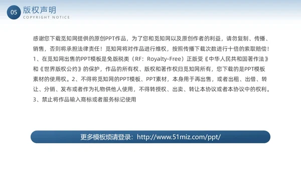 蓝色鎏金帆船渐变大气终总结