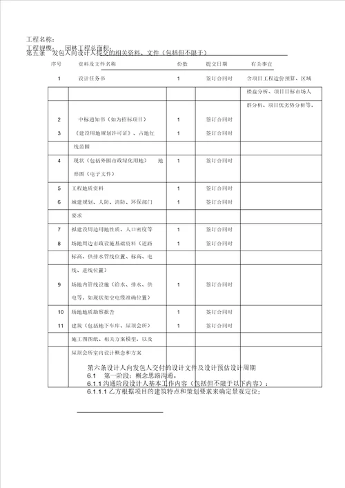 景观设计标准标准合同标准标准模板