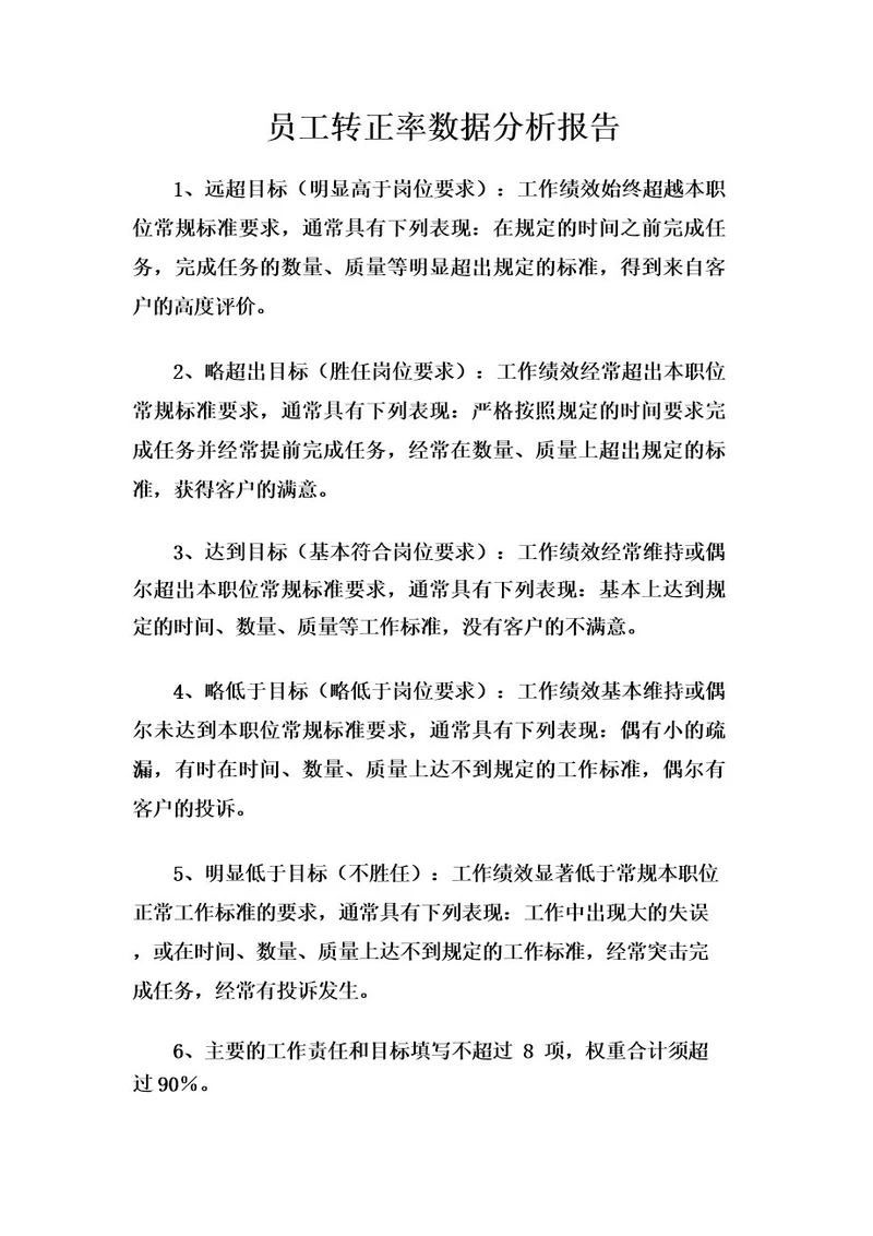 员工转正率数据分析报告