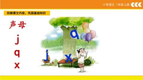 统编版语文一年级上册6 j q x  课件