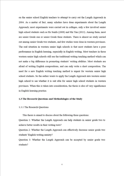 “写长法在高中英语写作教学中的应用研究学科教学英语专业毕业论文