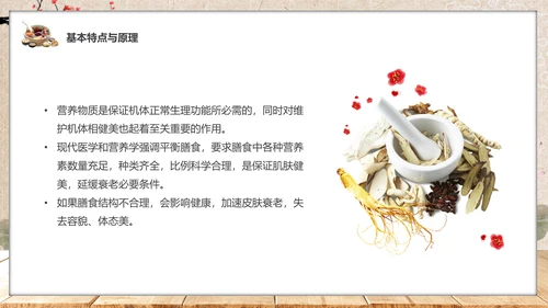 食疗美容与营养搭配药膳通用PPT模板