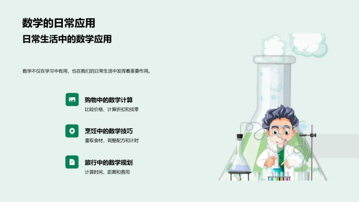 生活中的数学PPT模板