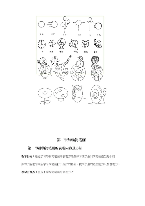 学前教育专业简笔画教案教学教材