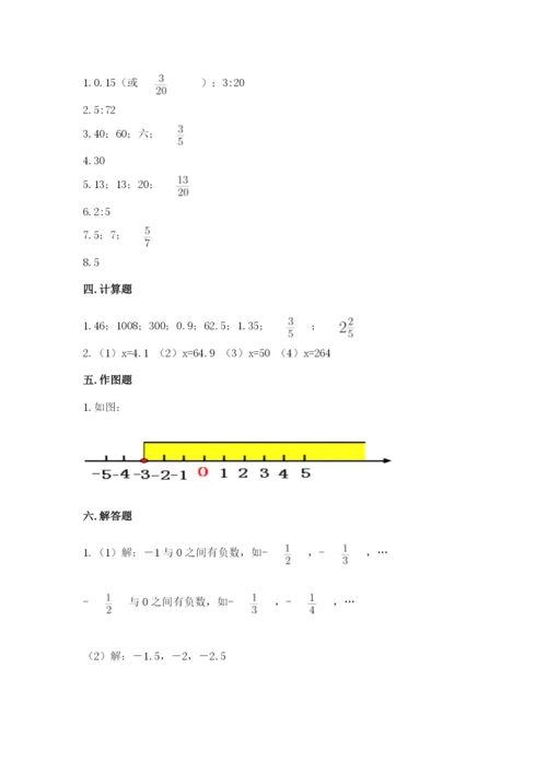 小学六年级下册数学期末卷全面.docx