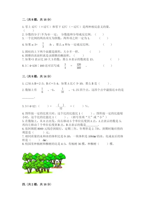 西师大版小升初数学模拟试卷带答案（培优a卷）.docx