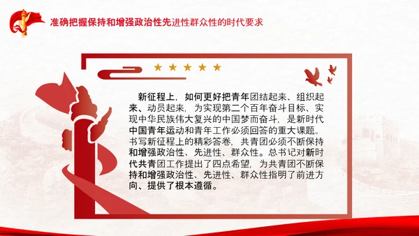 共青团成立100周年大会讲话改革团委PPT