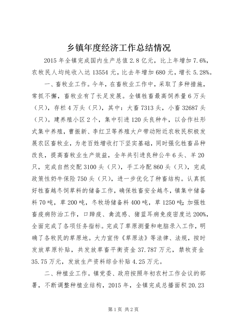乡镇年度经济工作总结情况.docx