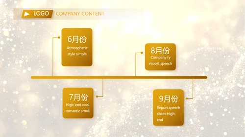 开场视频片头金色梦幻毕业典礼PPT动态模板