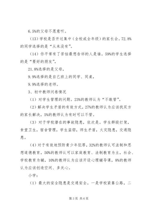 学校园安全的调研报告5篇.docx