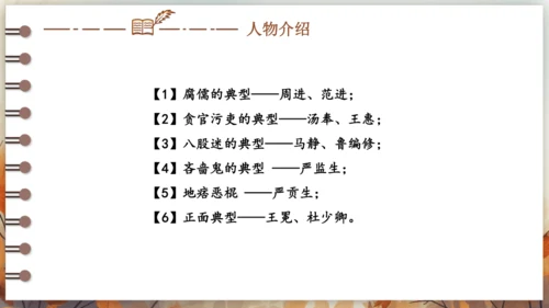 第三单元 名著导读《儒林外史》讽刺作品的阅读  课件(共31张PPT) 2024-2025学年语文部