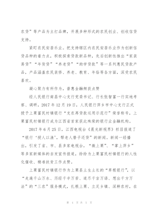 银行“三农”服务主要做法总结.docx
