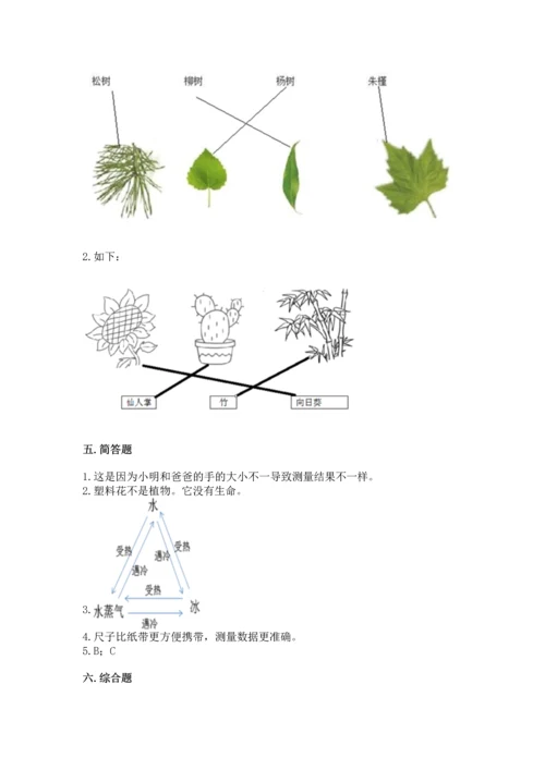 教科版一年级上册科学期末测试卷附参考答案ab卷.docx