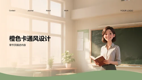 绿色简约风新生自我介绍PPT