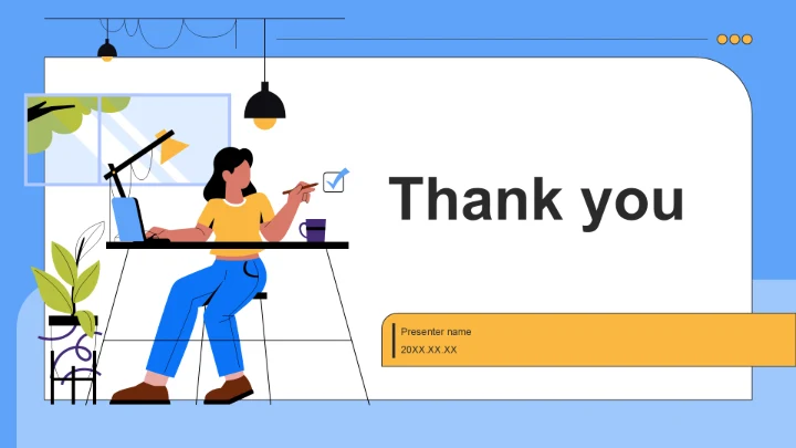 蓝色简约风工作总结PPT主题