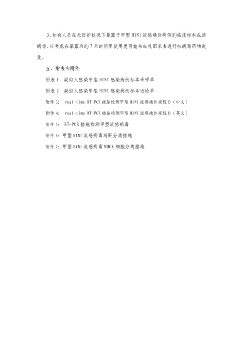 甲型HN流感病毒实验室检测重点技术专题方案.docx