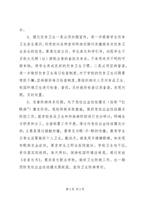 学校卫生防病督查情况汇报.docx