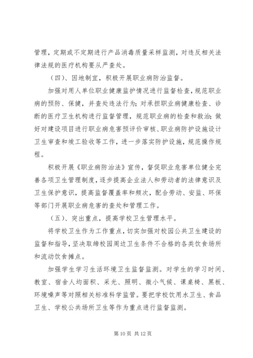 卫生监督所所长的年底讲话.docx