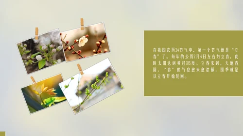 立春简约风二十四节气实践教学课件通用PPT模板