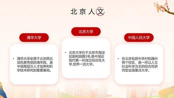 北京旅游攻略PPT模板