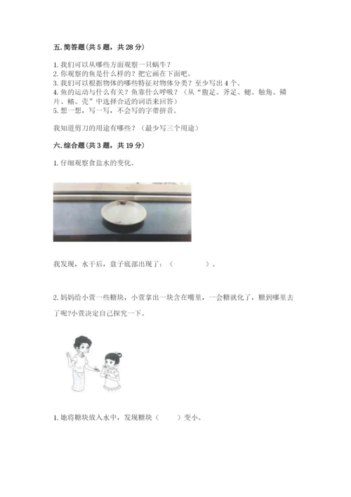 教科版一年级下册科学期末测试卷及参考答案（轻巧夺冠）.docx