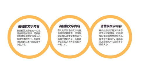 黄色扁平风简约总结汇报PPT模板